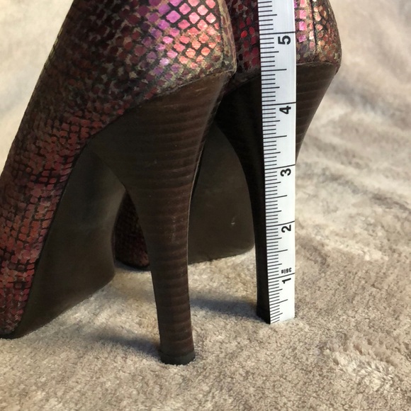 Carlos Santana metallic snake platform heels - Picture 5 of 6